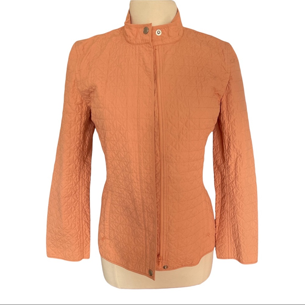 Talbots Pale orange Jacket With Zipper, size 4